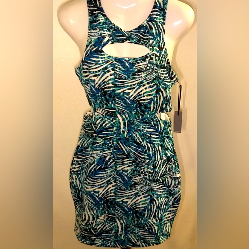 Revolve, Lovers + Friends Tropical Dress with Cutouts
